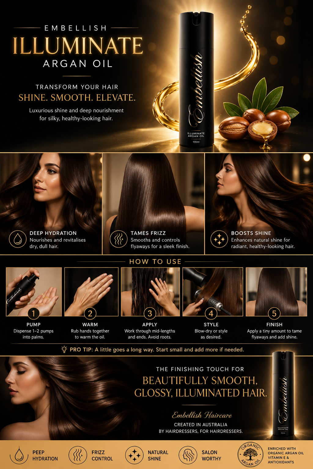 Embellish Illuminate Argan Oil Campaign